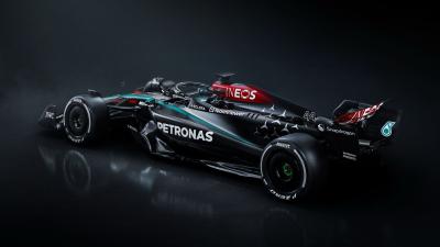 Side view of the Mercedes W15