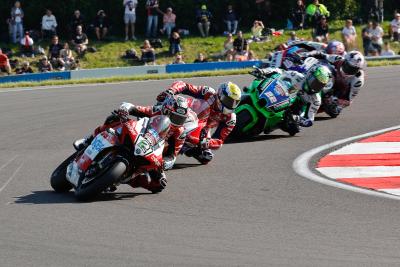 Racing from Donington park, Kent in group, race three, 2024