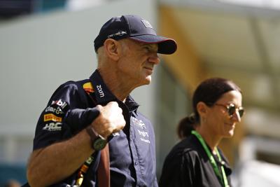 Adrian Newey is attending this weekend's Miami Grand Prix 