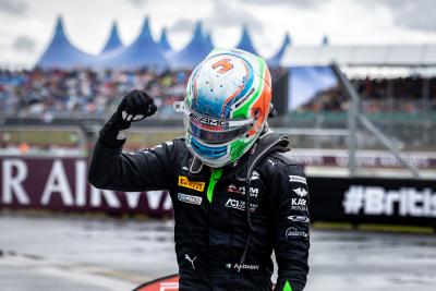 Kimi Antonelli celebrates his breakthrough F2 win at Silverstone