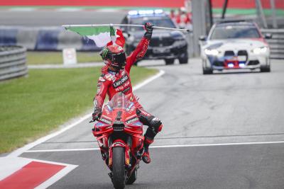 Francesco Bagnaia, 2024 MotoGP Austrian Grand Prix. Credit: Gold and Goose.