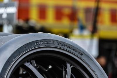 Pirelli WorldSBK tyre at 2024 Czech WorldSBK. Credit: Gold and Goose.