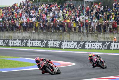 Maverick Vinales, Aleix Espargaro, 2024 MotoGP Emilia-Romagna Grand Prix. - Gold and Goose.