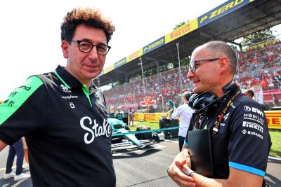 Mattia Binotto on the grid at Monza