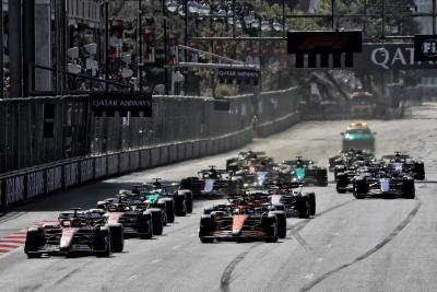 Start of the Azerbaijan Grand Prix