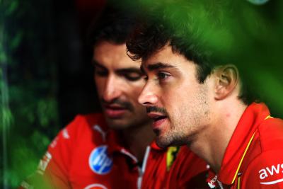 Carlos Sainz and Charles Leclerc