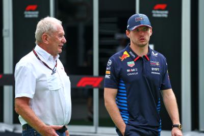 Helmut Marko and Max Verstappen