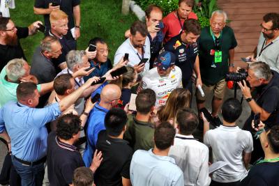 Max Verstappen spoke to media after the press conference