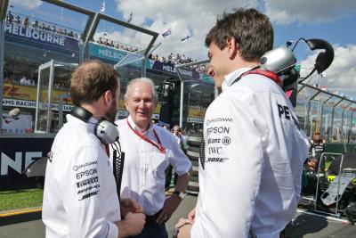 Toto Wolff and Helmut Marko