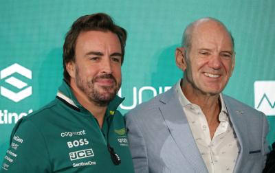 Fernando Alonso and Adrian Newey (Image: Jack Threlfall)