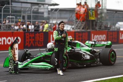 Zhou Guanyu made history at the Chinese Grand Prix this year 