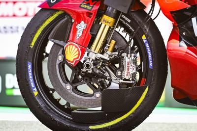 Ducati MotoGP front wheel, 2024 MotoGP Dutch TT. Credit: Gold and Goose.