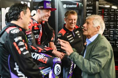 Aleix Espargaro and Giacomo Agostini, 2024 Australian MotoGP