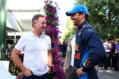 Christian Horner and Daniel Ricciardo 