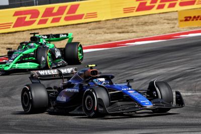 Franco Colapinto leads current Sauber driver Valtteri Bottas 