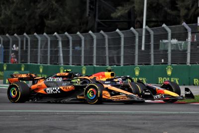 Lando Norris and Max Verstappen clash in Mexico City 