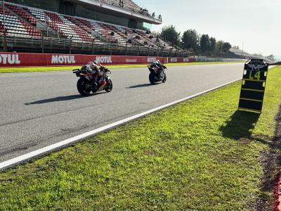 Luca Marini, Somkiat Chantra, 2024 MotoGP Barcelona Test.