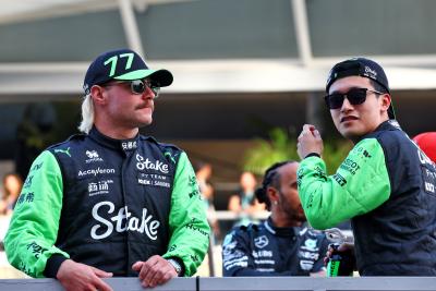 Valtteri Bottas and Zhou Guanyu 