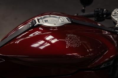 MV Agusta logo on Superveloce 98 Edizione Limitata fuel tank. Credit: MV Agusta.