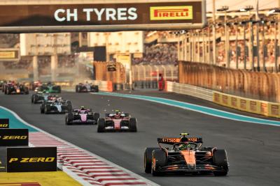 Lando Norris leads in Abu Dhabi