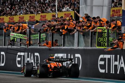 McLaren celebrate winning the constructors' title 