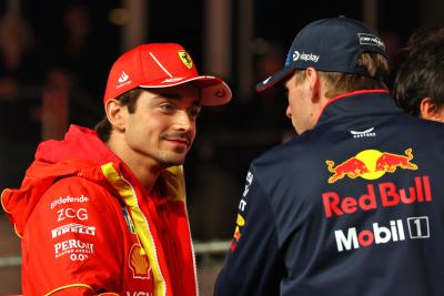 Charles Leclerc and Max Verstappen