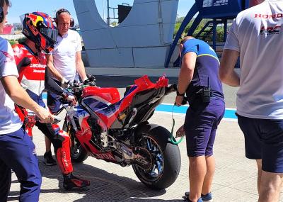 Stefan Bradl, Kalex frame, Jerez test