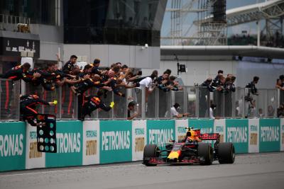 Max Verstappen won the final Malaysian Grand Prix at Sepang in 2017.