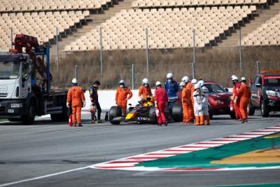 Ricciardo fastest as Perez causes first red flag of F1 test