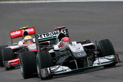 Three times Michael Schumacher and Lewis Hamilton battled in F1