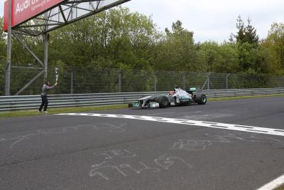 The last time a Schumacher drove a Mercedes F1 car