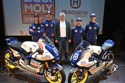 Darryn Binder at Intact Moto2 team launch