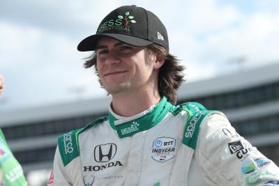 Pertarungan penuh semangat oleh Colton Herta berakhir 19 lap lebih awal di Texas