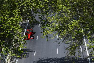 Leclerc heads dominant Ferrari 1-2 in Azerbaijan GP FP2