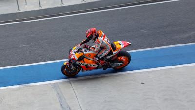 Marquez fastest after 97 birthday laps, new fairing