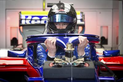 Kvyat hits the track in new Toro Rosso STR14