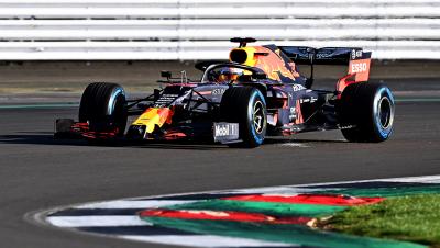 Verstappen debuts Red Bull RB16 in Silverstone shakedown