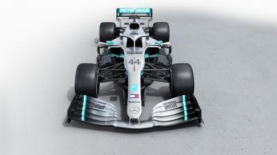 Mercedes F1 reveals W10 car with fresh livery