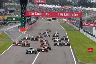 Japanese Grand Prix, race start, 2016