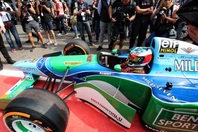 Mick Schumacher completes Spa demo run in father’s title-winning Benetton