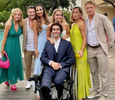 Alex Rins gets married in a wheelchair with crutches!