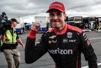 Will Power dengan kekuatan penuh dalam hujan mempersingkat ABC Supply 500 di Pocono