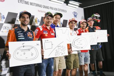 MotoGP riders draw dream circuits!