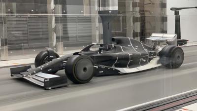 Latest F1 car vision for 2021 revealed in wind tunnel