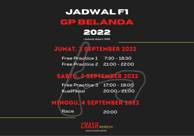 Zandvort F1 Schedule (Western Indonesian Time)
