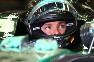 Rosberg edges Hamilton in FP1 at Spa