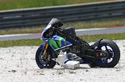 Incidents mar Michelin MotoGP test