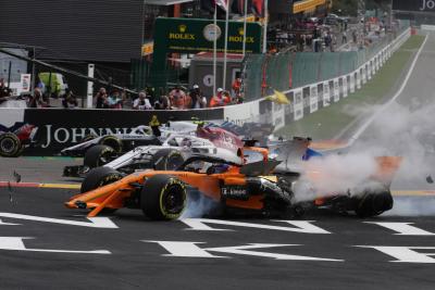 Alonso perplexed by Hulkenberg’s driving in Belgian GP start crash