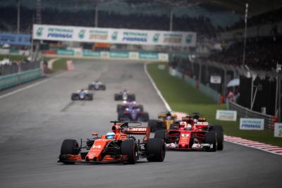 Alonso shrugs off Vettel's Malaysia blue flag complaints