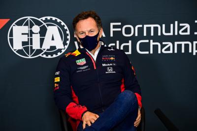 Christian Horner (GBR) Red Bull Racing Team Principal in the FIA Press Conference.